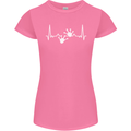 Lizard ECG Gekko Pulse Iguana Gecko Womens Petite Cut T-Shirt Azalea
