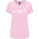 Lizard ECG Gekko Pulse Iguana Gecko Womens Wider Cut T-Shirt Light Pink
