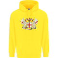 London Coat of Arms England St Georges Day Childrens Kids Hoodie Yellow