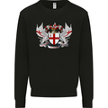London Coat of Arms England St Georges Day Kids Sweatshirt Jumper Black