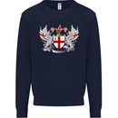 London Coat of Arms England St Georges Day Kids Sweatshirt Jumper Navy Blue