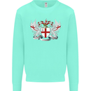 London Coat of Arms England St Georges Day Kids Sweatshirt Jumper Peppermint