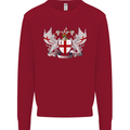 London Coat of Arms England St Georges Day Kids Sweatshirt Jumper Red