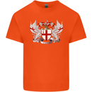 London Coat of Arms England St Georges Day Kids T-Shirt Childrens Orange