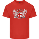 London Coat of Arms England St Georges Day Mens Cotton T-Shirt Tee Top Red