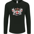 London Coat of Arms England St Georges Day Mens Long Sleeve T-Shirt Black