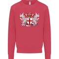London Coat of Arms England St Georges Day Mens Sweatshirt Jumper Heliconia