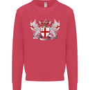 London Coat of Arms England St Georges Day Mens Sweatshirt Jumper Heliconia