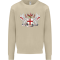 London Coat of Arms England St Georges Day Mens Sweatshirt Jumper Sand