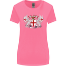 London Coat of Arms England St Georges Day Womens Wider Cut T-Shirt Azalea