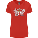 London Coat of Arms England St Georges Day Womens Wider Cut T-Shirt Red