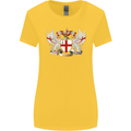 London Coat of Arms England St Georges Day Womens Wider Cut T-Shirt Yellow