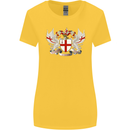 London Coat of Arms England St Georges Day Womens Wider Cut T-Shirt Yellow
