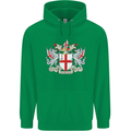 London Coat of Arms St Georges Day England Childrens Kids Hoodie Irish Green