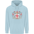 London Coat of Arms St Georges Day England Childrens Kids Hoodie Light Blue