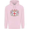 London Coat of Arms St Georges Day England Childrens Kids Hoodie Light Pink
