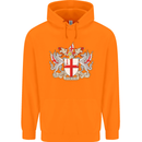 London Coat of Arms St Georges Day England Childrens Kids Hoodie Orange