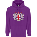 London Coat of Arms St Georges Day England Childrens Kids Hoodie Purple