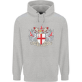 London Coat of Arms St Georges Day England Childrens Kids Hoodie Sports Grey