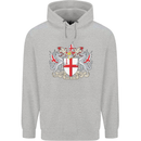 London Coat of Arms St Georges Day England Childrens Kids Hoodie Sports Grey