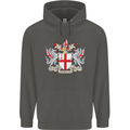 London Coat of Arms St Georges Day England Childrens Kids Hoodie Storm Grey