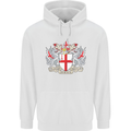 London Coat of Arms St Georges Day England Childrens Kids Hoodie White
