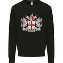 London Coat of Arms St Georges Day England Kids Sweatshirt Jumper Black