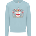 London Coat of Arms St Georges Day England Kids Sweatshirt Jumper Light Blue