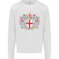 London Coat of Arms St Georges Day England Kids Sweatshirt Jumper White