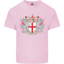 London Coat of Arms St Georges Day England Kids T-Shirt Childrens Light Pink