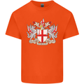 London Coat of Arms St Georges Day England Kids T-Shirt Childrens Orange