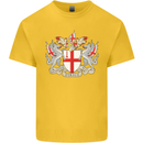 London Coat of Arms St Georges Day England Kids T-Shirt Childrens Yellow