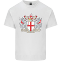 London Coat of Arms St Georges Day England Mens Cotton T-Shirt Tee Top White
