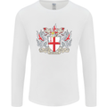 London Coat of Arms St Georges Day England Mens Long Sleeve T-Shirt White