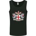 London Coat of Arms St Georges Day England Mens Vest Tank Top Black