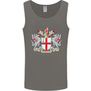 London Coat of Arms St Georges Day England Mens Vest Tank Top Charcoal