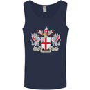 London Coat of Arms St Georges Day England Mens Vest Tank Top Navy Blue