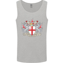London Coat of Arms St Georges Day England Mens Vest Tank Top Sports Grey