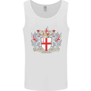 London Coat of Arms St Georges Day England Mens Vest Tank Top White