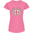 London Coat of Arms St Georges Day England Womens Petite Cut T-Shirt Azalea