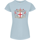 London Coat of Arms St Georges Day England Womens Petite Cut T-Shirt Light Blue
