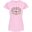 London Coat of Arms St Georges Day England Womens Petite Cut T-Shirt Light Pink