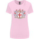London Coat of Arms St Georges Day England Womens Wider Cut T-Shirt Light Pink