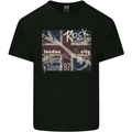 London Rock Gig Retro Guitar Flyer Kids T-Shirt Childrens Black