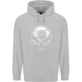 Lone Wolf In the Moonlight Childrens Kids Hoodie Sports Grey