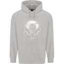 Lone Wolf In the Moonlight Childrens Kids Hoodie Sports Grey