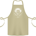 Lone Wolf In the Moonlight Cotton Apron 100% Organic Khaki