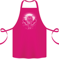 Lone Wolf In the Moonlight Cotton Apron 100% Organic Pink