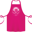 Lone Wolf In the Moonlight Cotton Apron 100% Organic Pink