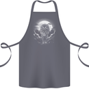 Lone Wolf In the Moonlight Cotton Apron 100% Organic Steel